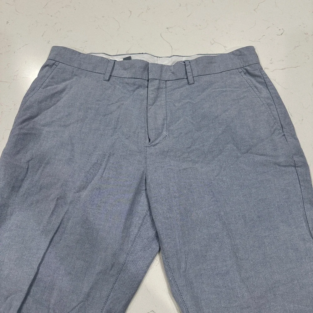 Old Navy Signature Slim Fit Chinos Mens 34x30 Light Blue Stretch Cotton Pants